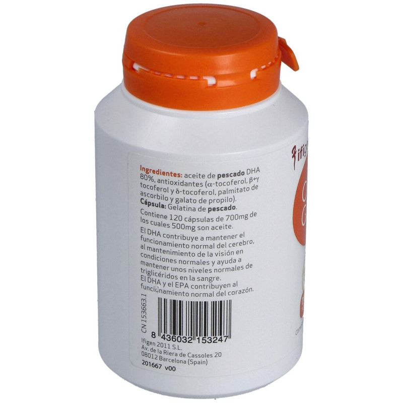 Oligen Dha 80% Tg Enzimatico 120cap - Ifigen