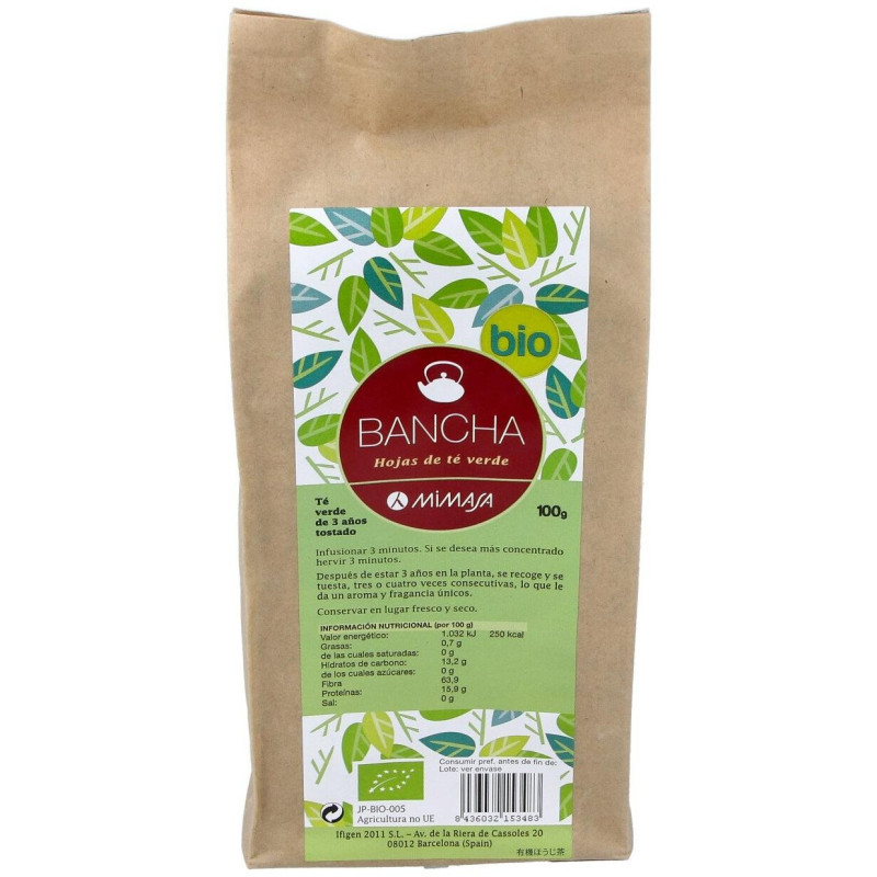 Bancha Bio Te 3 Años en Hojas 100g - Mimasa