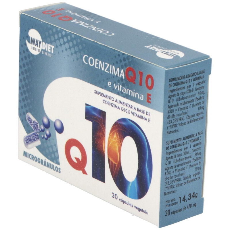Waydiet Natural Q10 + Vit E 30Caps