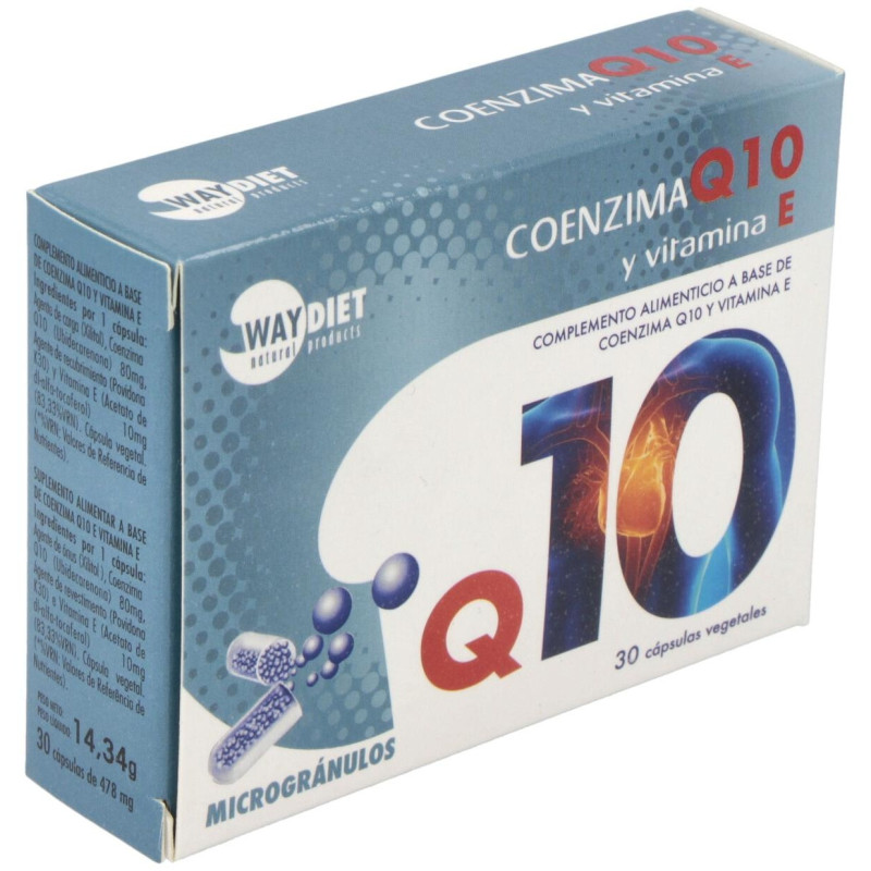 Waydiet Natural Q10 + Vit E 30Caps