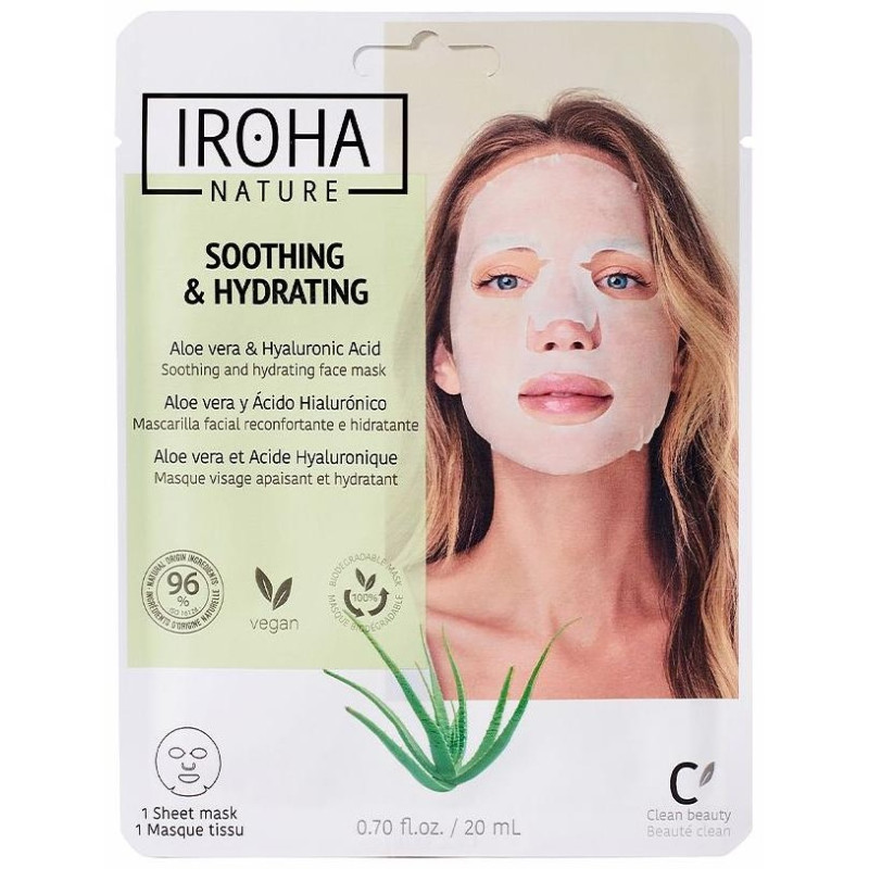Mascarilla Aloe+ah Reconfortante Hidratante 20ml - Iroha Nature