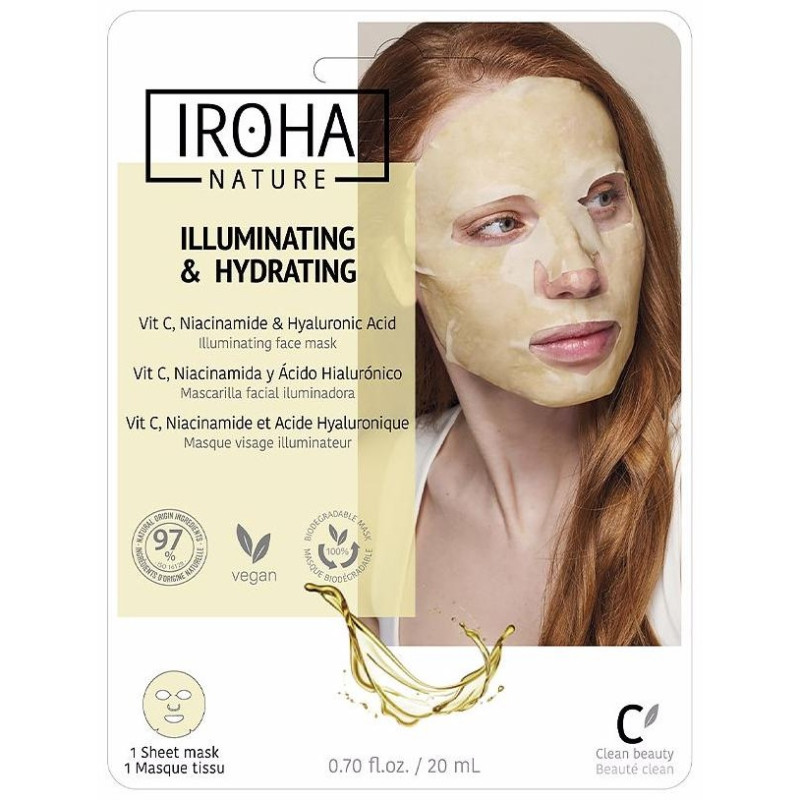 Mascarilla Vitaminac + Ah Iluminadora Hidratante 20ml - Iroha Nature