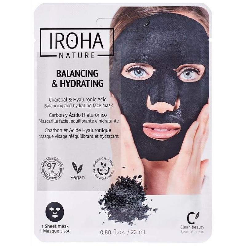 Mascarilla Carbón Detox e Hidrantante 20ml - Iroha Nature