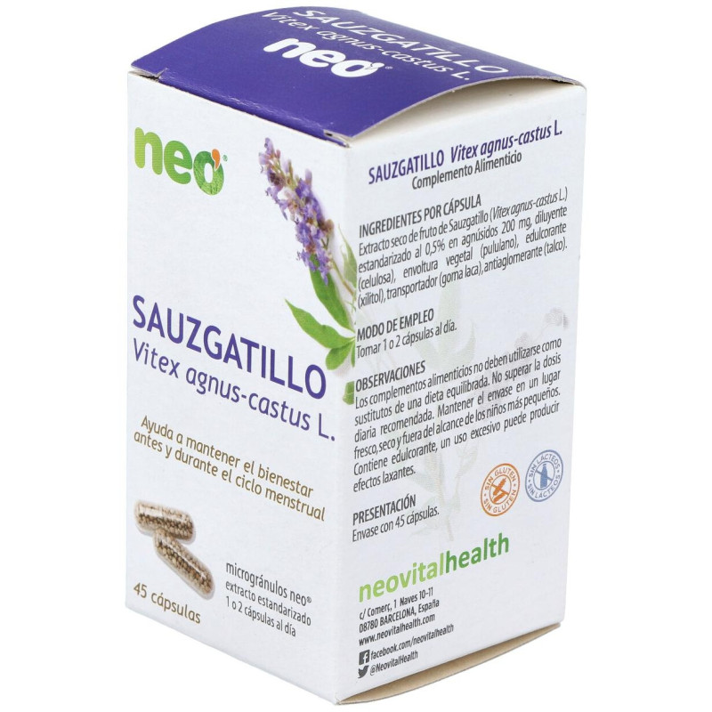 Sauzgatillo Microgranulos Neo 45cap - Neovital