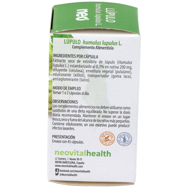 Lupulo Microgranulos Neo 45cap - Neovital