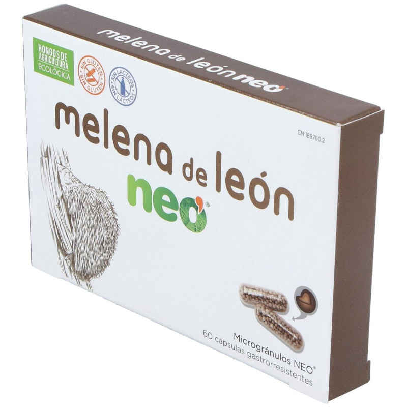 Neovital Health Neo Melena de León Suplemento para Beneficiar al Sistema Digestivo y Nervios 60 Cápsulas - Neovital