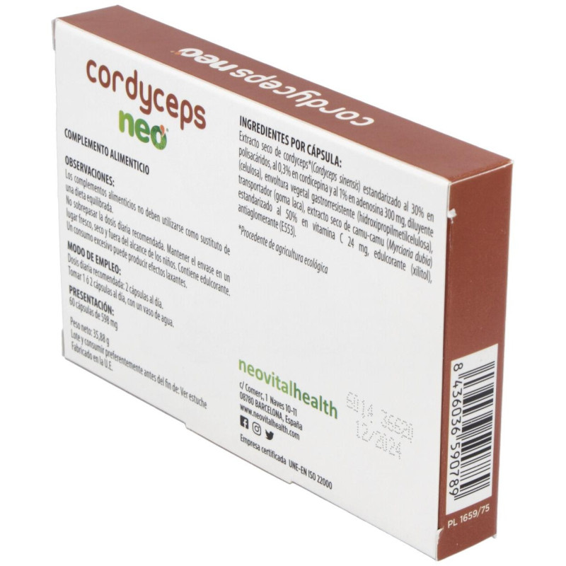 Neovital Health Cordyceps Neo 60cáps - Neovital