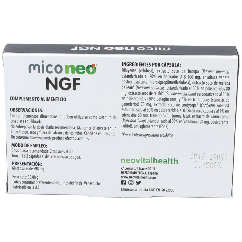 Neovital Health Mico Neo Ngf 60cáps - Neovital