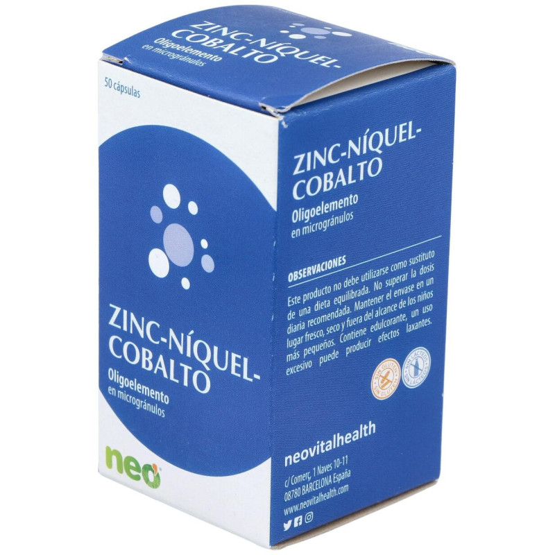 Zinc - Niquel - Cobalto Microgranulos Neo 50cap - Neovital