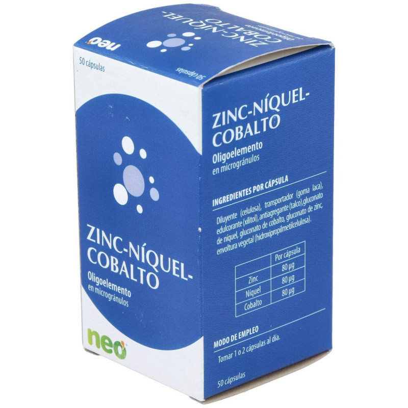 Zinc - Niquel - Cobalto Microgranulos Neo 50cap - Neovital
