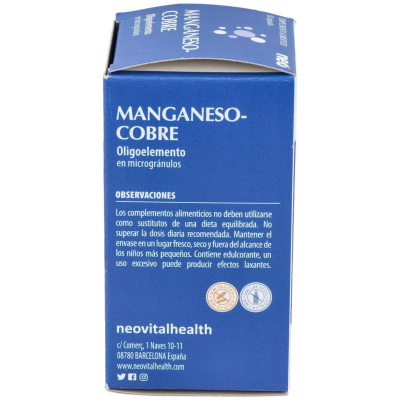 Manganeso - Cobre Microgranulos Neo 50cap - Neovital