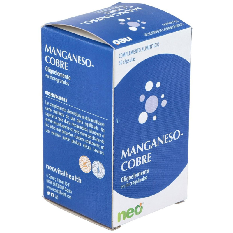Manganeso - Cobre Microgranulos Neo 50cap - Neovital