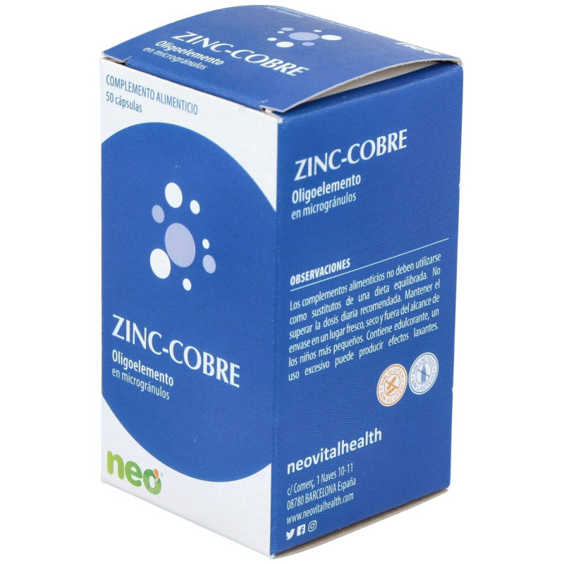 Zinc - Cobre Microgranulos Neo 50cap - Neovital
