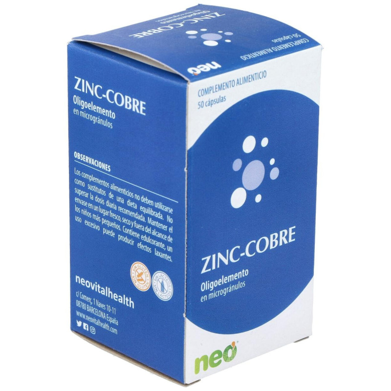 Zinc - Cobre Microgranulos Neo 50cap - Neovital