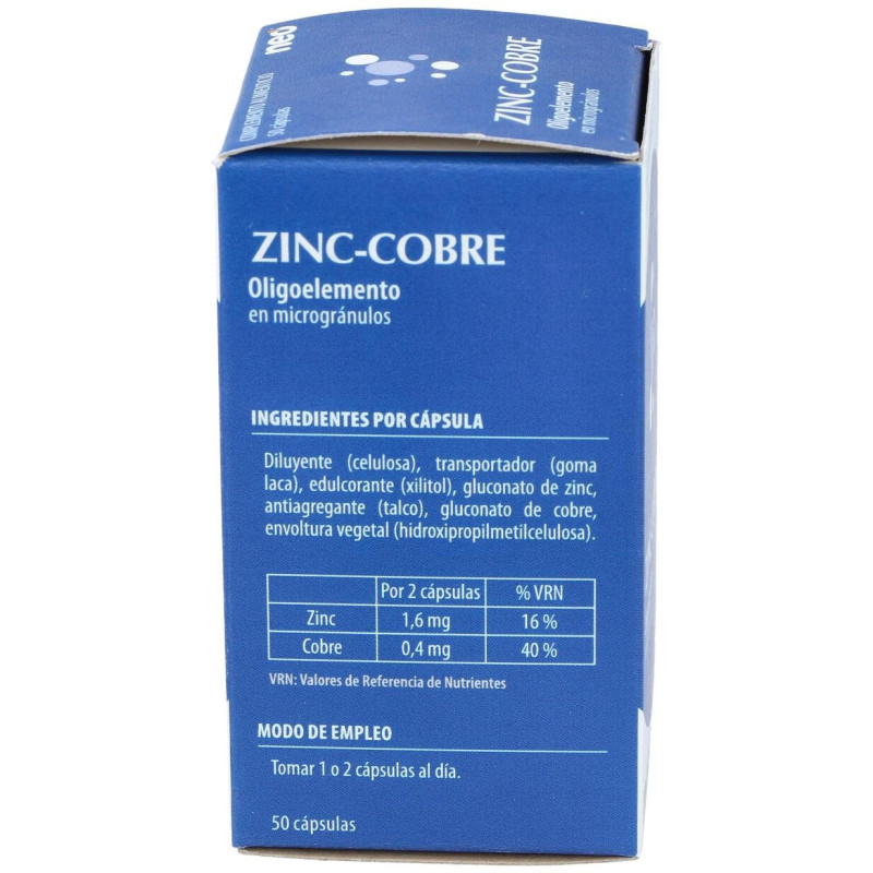 Zinc - Cobre Microgranulos Neo 50cap - Neovital