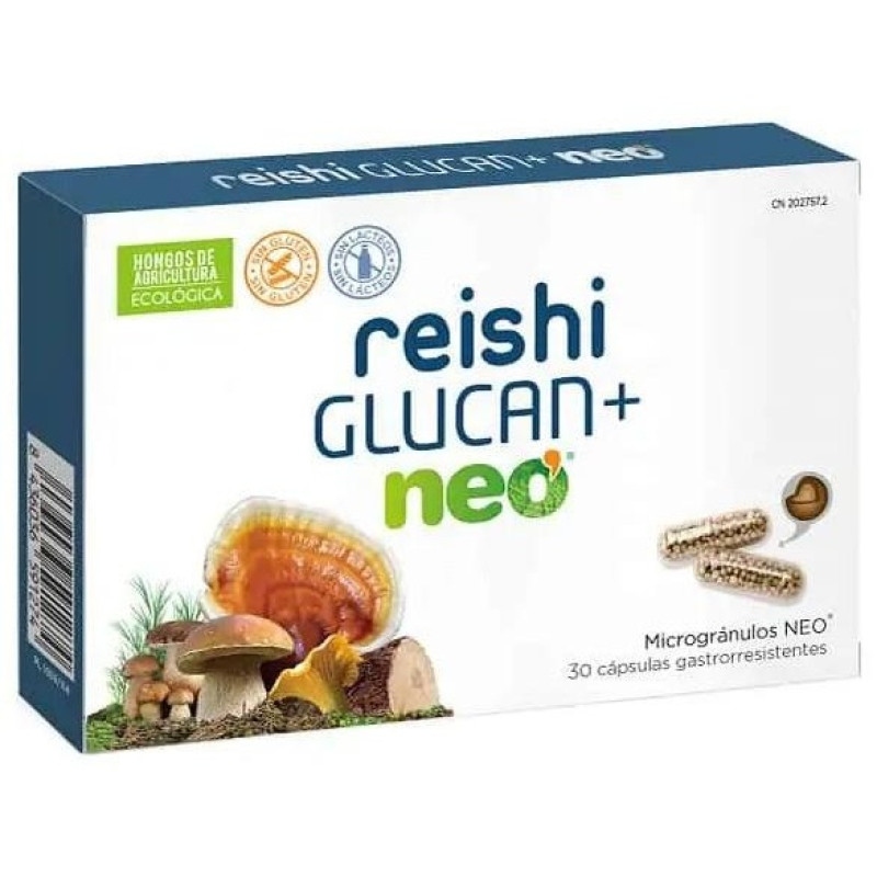Neovital Health Suplemento Neo Reishi Glucan+ para Gripes y Resfriados 30 Cápsulas - Neovital