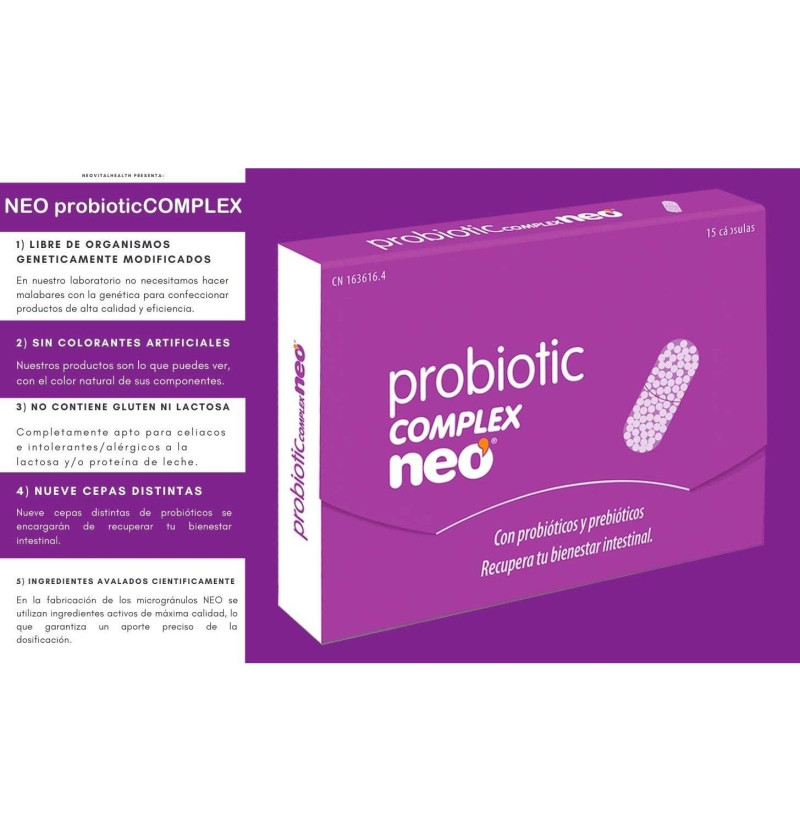 Probiotic Complex Neo (15 Cápsulas) - Neovital Health