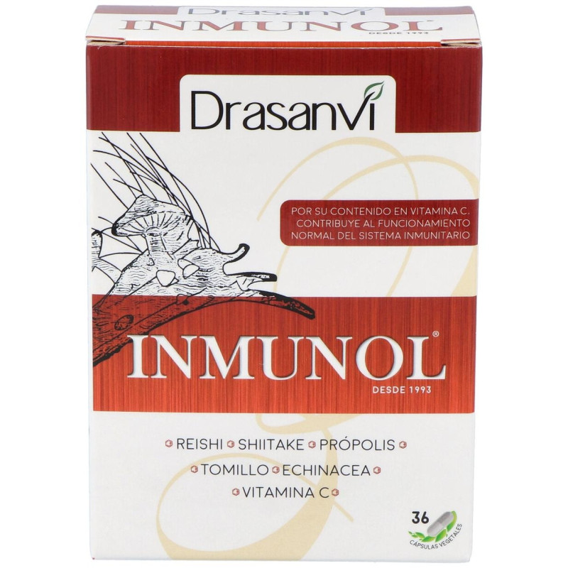 Inmunol Suplemento Dietético para el Sistema Inmunitario 36 Cápsulas Vegetales - Drasanvi