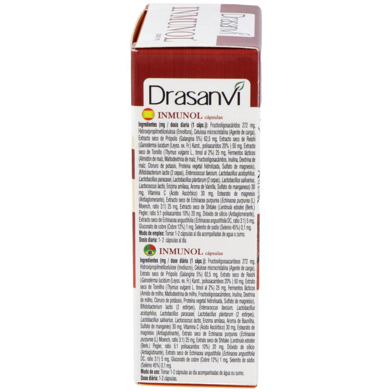 Inmunol Suplemento Dietético para el Sistema Inmunitario 36 Cápsulas Vegetales - Drasanvi