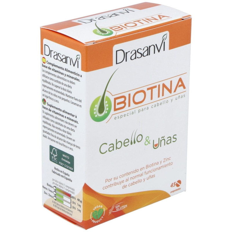 Biotina Cabello y Uñas 45comp - Drasanvi