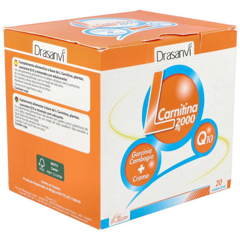 L - Carnitina 2000mg 20 Viales - Drasanvi
