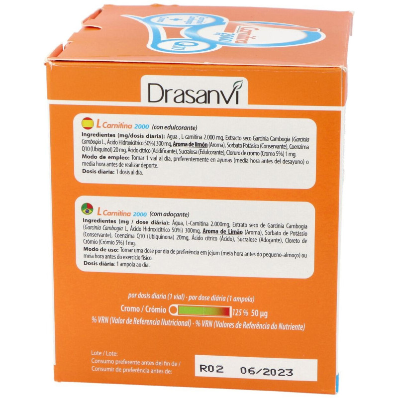 L - Carnitina 2000mg 20 Viales - Drasanvi