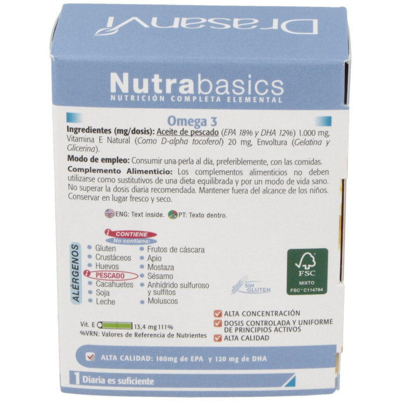 Nutrabasics Omega 3 48perlas - Drasanvi