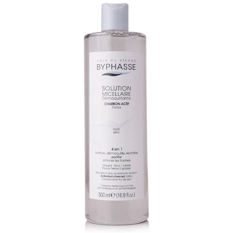 Byphasse Solución Micelar Desmaquillante Con Carbón Activo 500Ml