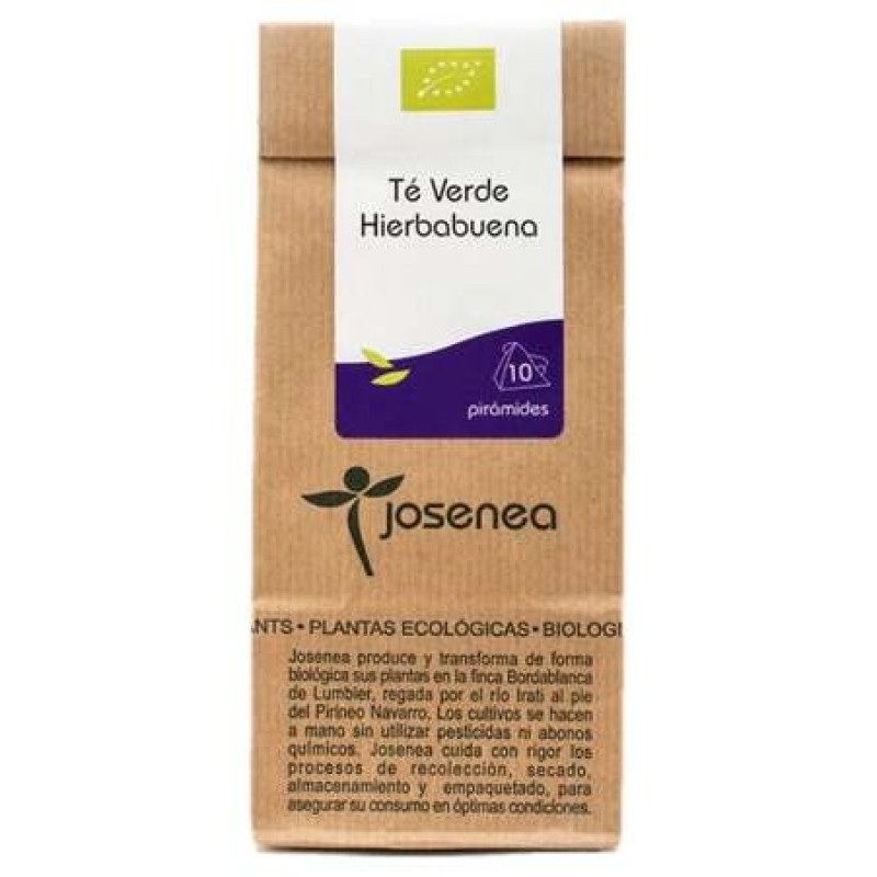 Josenea Té Verde Hierbabuena Bio 10 Pirámides