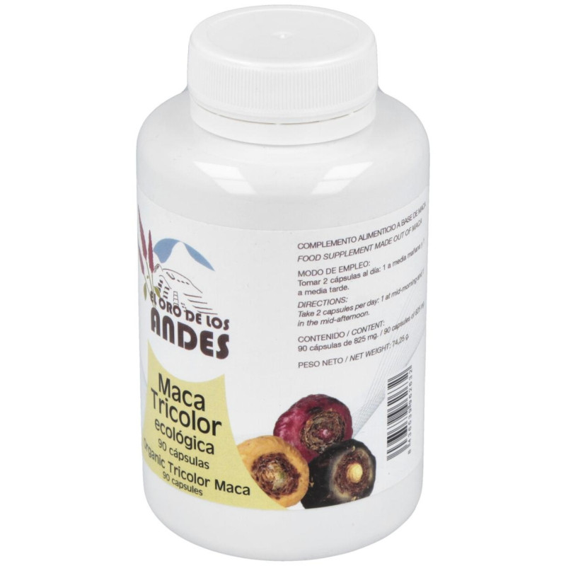 Maca Tricolor 700 mg 90 Caps Bio - El Oro de los Andes