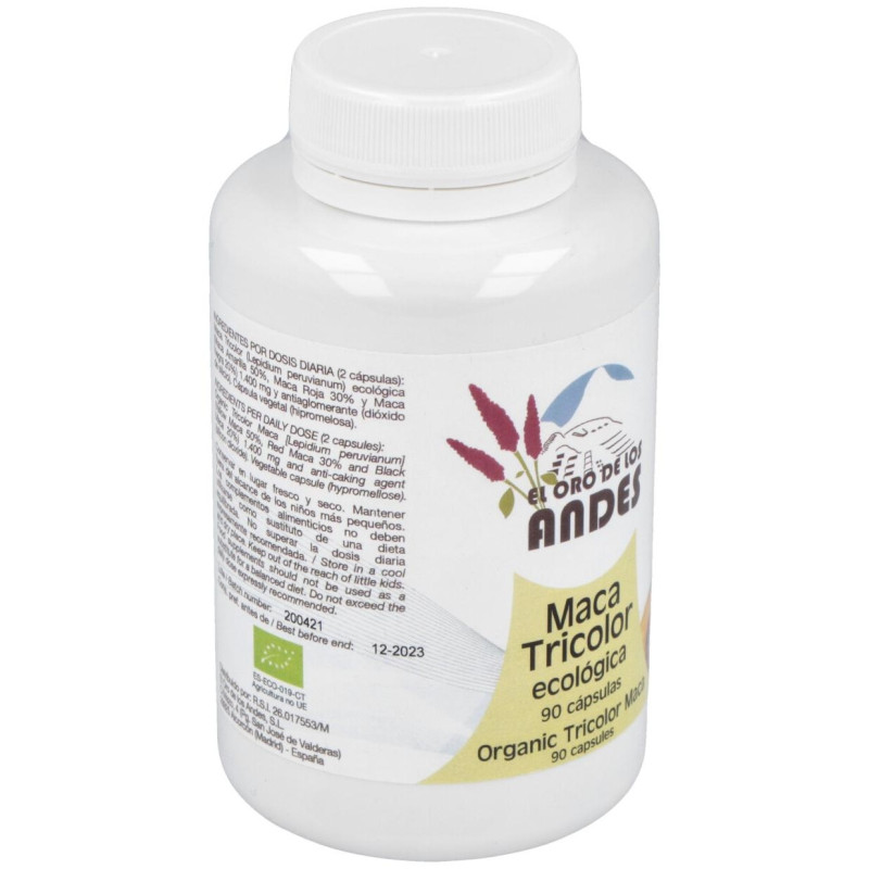 Maca Tricolor 700 mg 90 Caps Bio - El Oro de los Andes