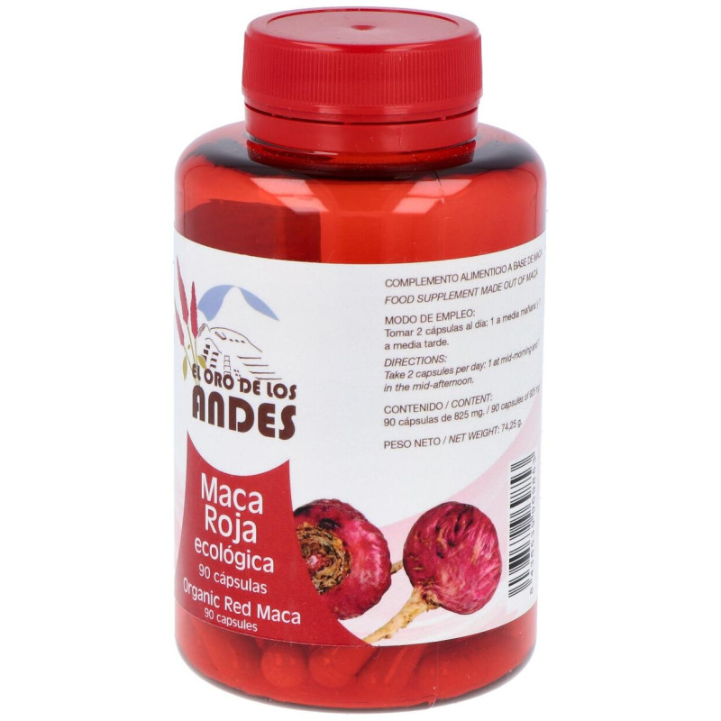 Maca Roja 700 mg 90 Cápsulas - El Oro de los Andes