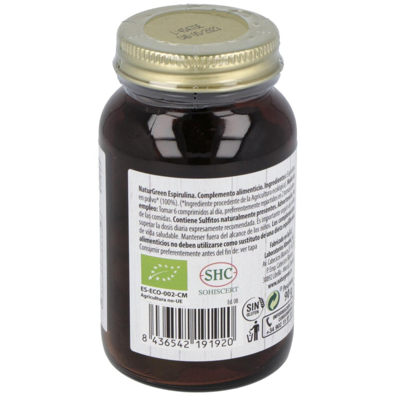 Espirulina Ecológica 180 Comprimidos - Naturgreen