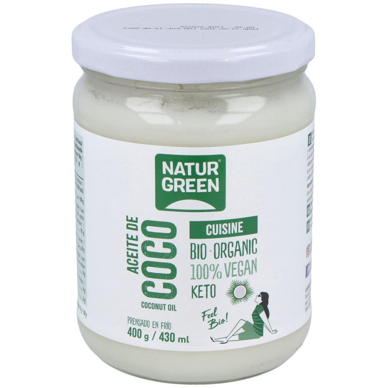 Aceite de Coco Cuisine Bio 430ml/400g - Naturgreen