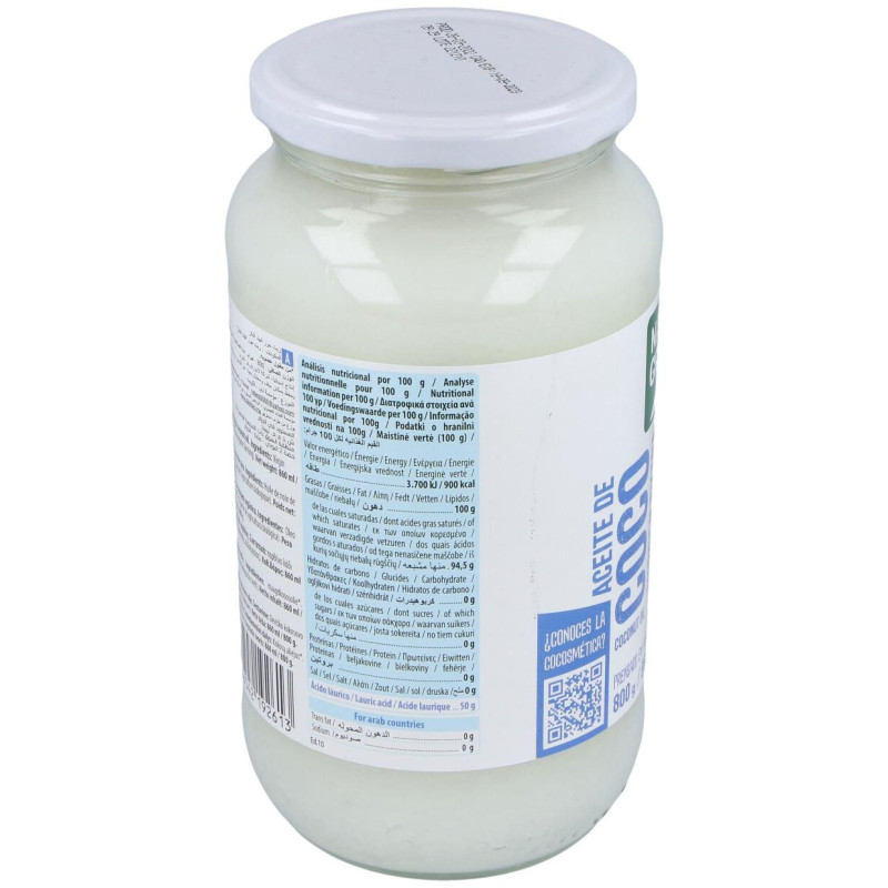 Aceite Virgen de Coco 1ª Presion Frio 800gr. Bio - Naturgreen