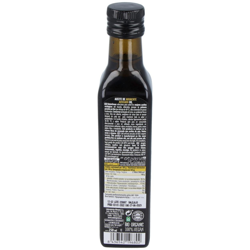 Aceite de Aguacate 250ml - Naturgreen