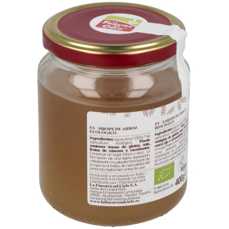 Finestra Sul Cielo Sirope Arroz 400g - La Finestra Sul Cielo