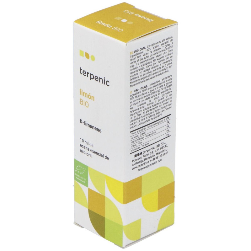 Limon Aceite Esencial Alimentario Bio 10Ml.