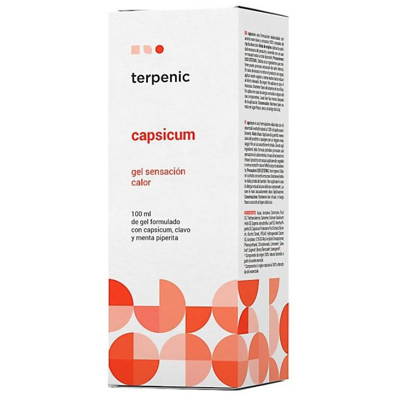Capsicum Gel con Efecto Calor para Molestias Musculares 100ml - Terpenic