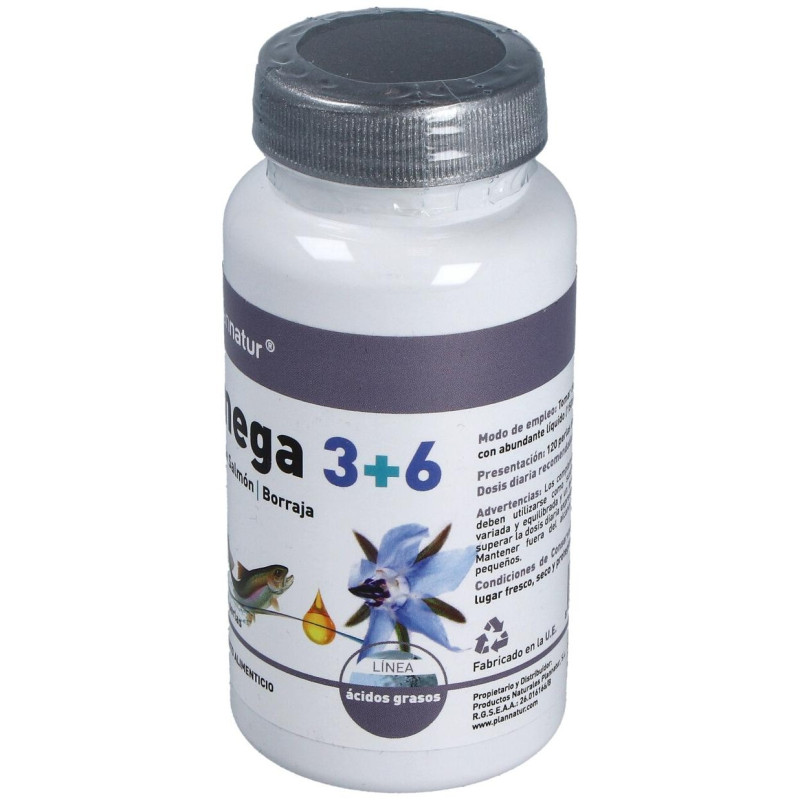 Omega 3+6 Borraja + Salmon 500Mg. 120Perlas
