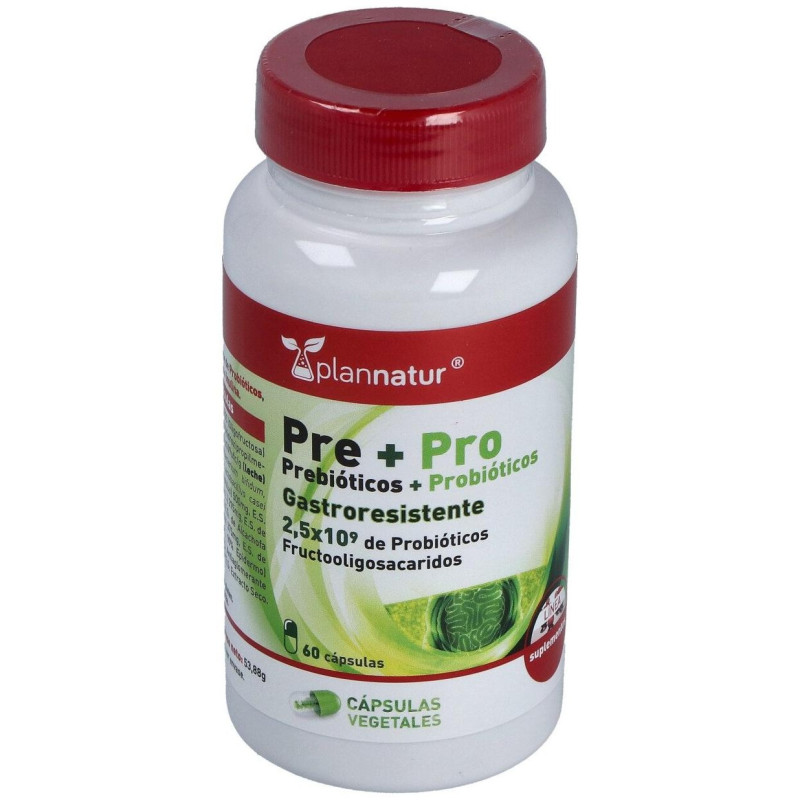 Prebioticos + Probioticos 60cap - Plannatur