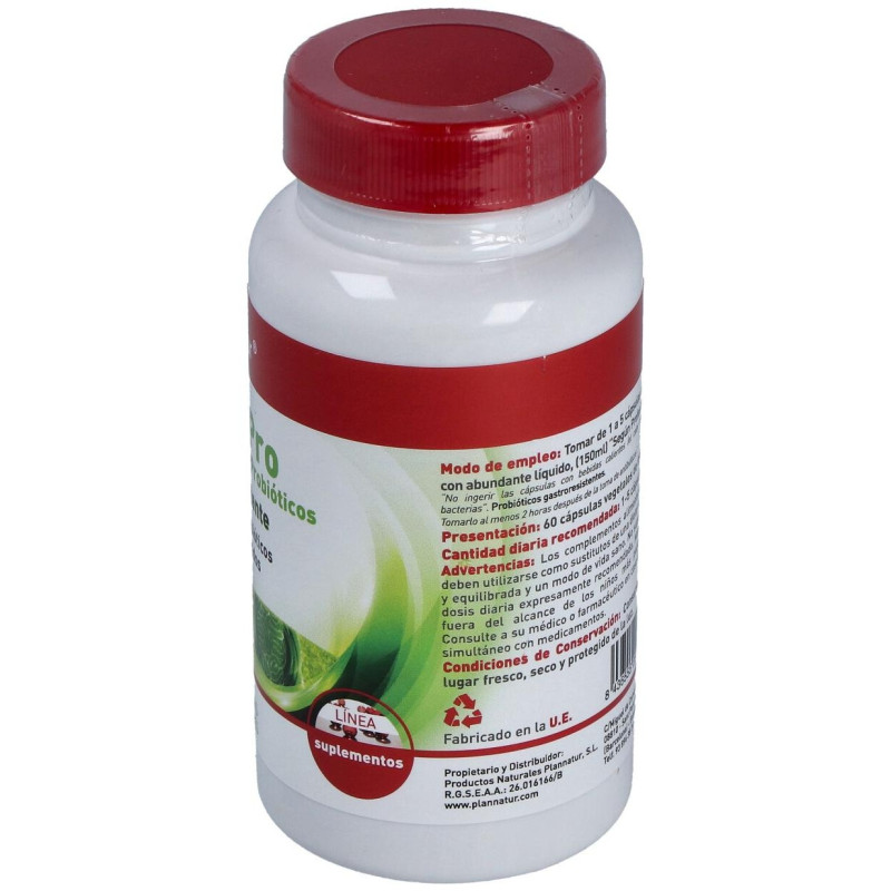 Prebioticos + Probioticos 60cap - Plannatur