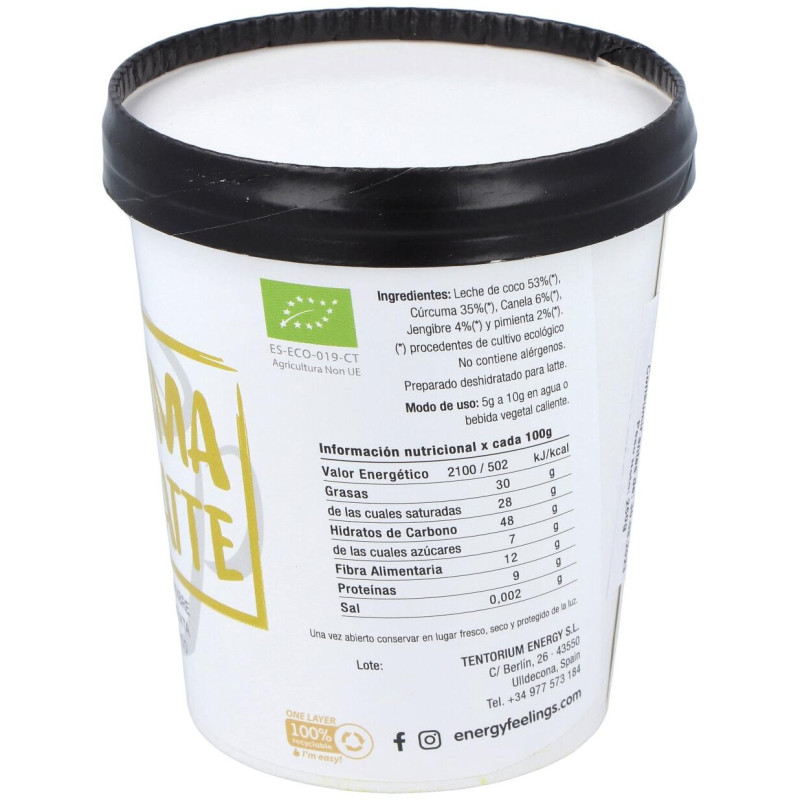 Curcuma Chai Latte Tarrina 250Gr. Eco