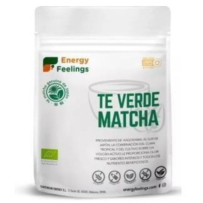 Te Verde Matcha Polvo Eco Vegan sin Gluten 200g - Energy Feelings