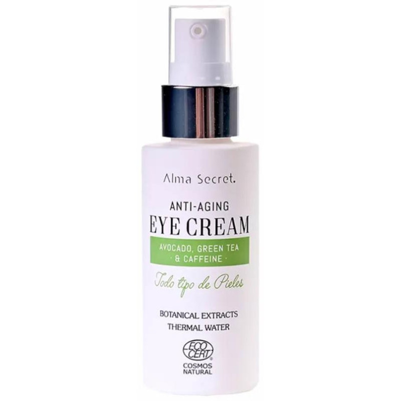 Eye Cream Antiedad con Aguacate, Té Verde y Cafeína Botanical Extracts 30 ml - Alma Secret