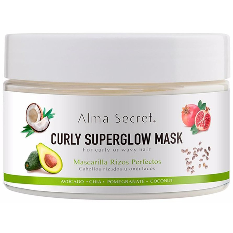 Curly Superglow Mask 250ml - Alma Secret