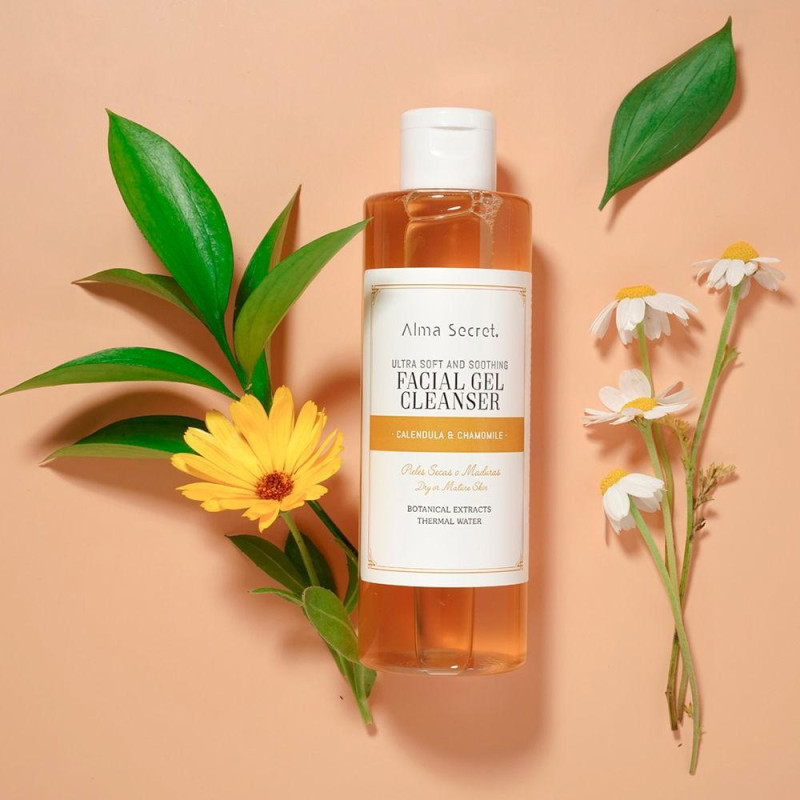 Facial Gel Cleanser Suave Y Calmante Caléndula Y Manzanilla 200 Ml
