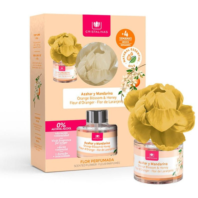 Cristalinas Flor Perfumada Ambientador Azahar Y Mandarina 40Ml