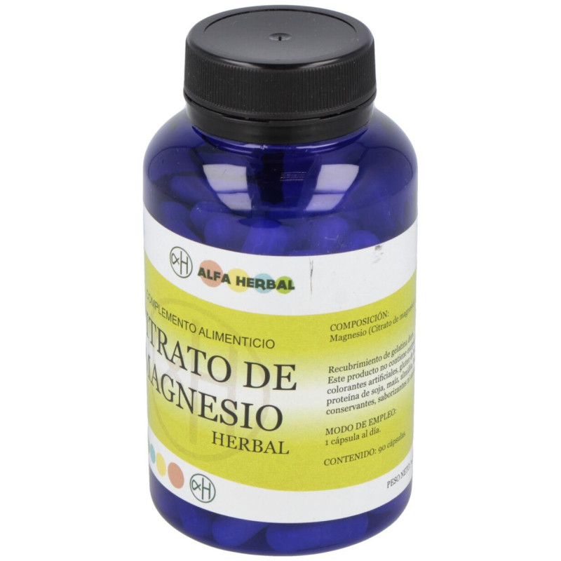 Citrato de Magnesio 90caps - Alfa Herbal