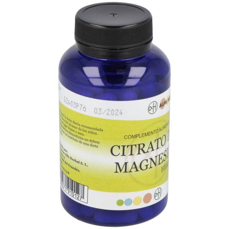 Citrato de Magnesio 90caps - Alfa Herbal